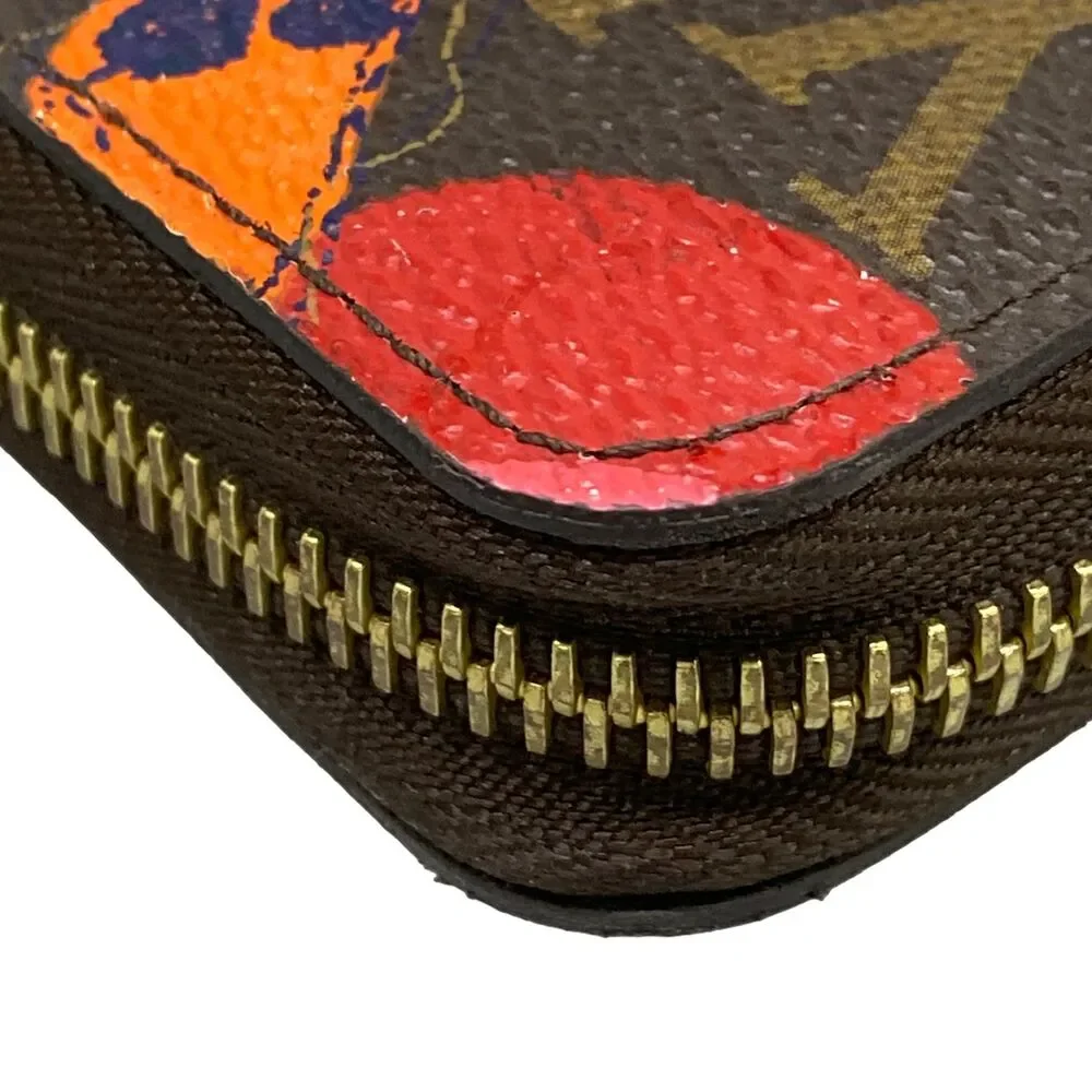 Louis Vuitton Zippy Wallet Monogram Ramage Long Wallet M60927 Grenade Coral